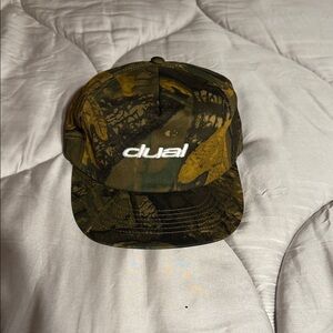 Camo Cap with Dual sport White Logo